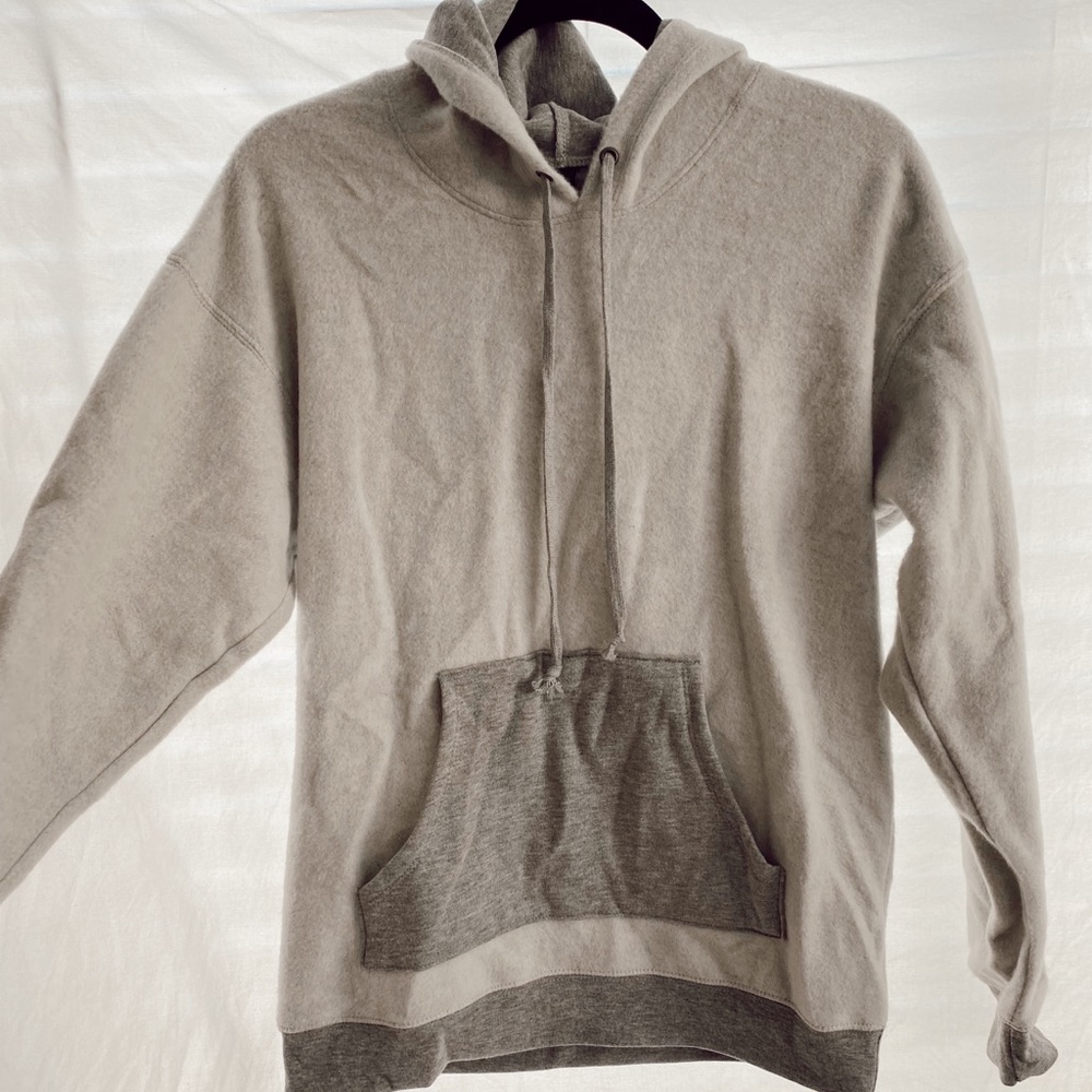 Gray Colorblock Hoodie